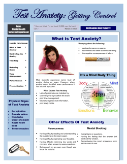 Test Anxiety