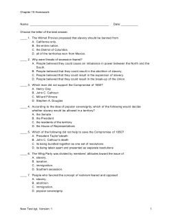 Chapter 10 Homework Name - Bremen High School District 228