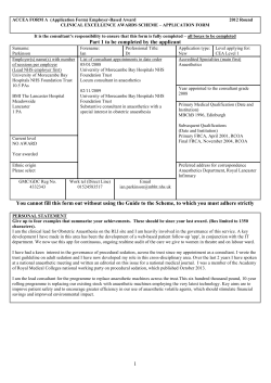 Ian Parkinson - University Hospitals of Morecambe Bay NHS