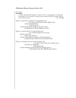 D. C. Lynn - Wilderness House Literary Review