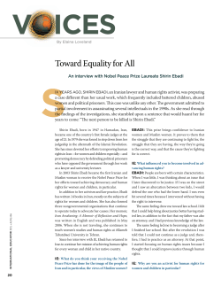 Toward Equality for All