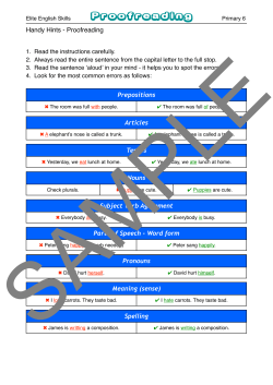 Proofreading