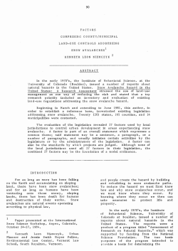 90 FACTORS COHPRISING COUNTY/HUNICIPAL LAND