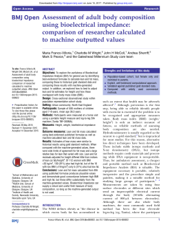 Assessment of adult body composition using