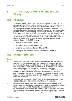Soils, Geology and Land Quality