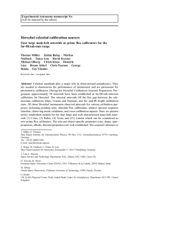 Herschel celestial calibration sources