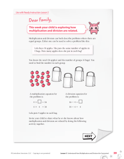 Dear Family - Overall Creek Elementary