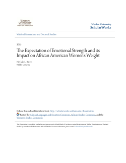 The Expectation of Emotional Strength and its