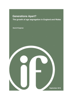 Generations Apart? report - The Intergenerational Foundation