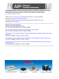 Absolute spectral radiance calibration of fiber