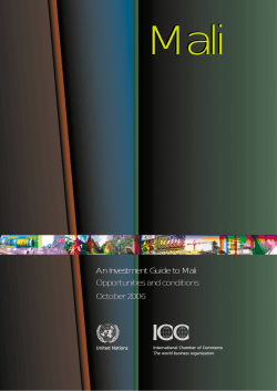 An Investment Guide to Mali