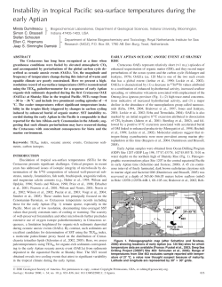 Instability in tropical Pacific sea-surface temperatures during the