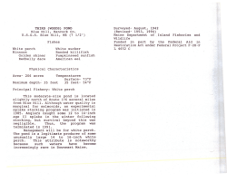 THIRD (WOODS) POND Blue Hill, Hancock Co. U.S.G.S. Blue Hill