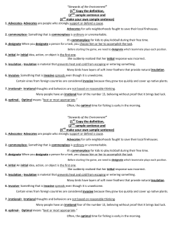 (1st) Copy the definition, (2nd) sample sentence and (3rd) make