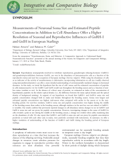 Measurements of Neuronal Soma Size and Estimated Peptide