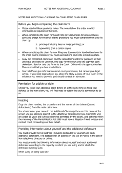 Claim No - Isle of Man Courts of Justice