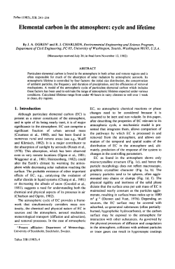 Elemental carbon in the atmosphere: cycle and lifetime