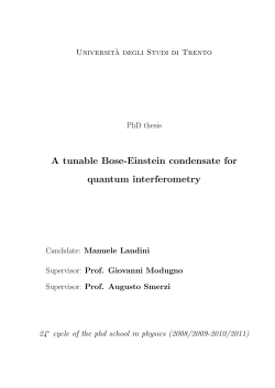 A tunable Bose-Einstein condensate for quantum interferometry