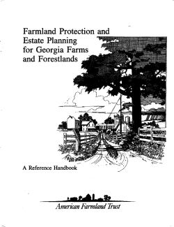 Farmland Protection and Estate Planning for Georgia Farms and