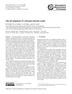 The development of a nitrogen dioxide sonde