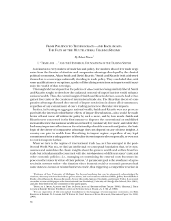 FROM POLITICS TO TECHNOCRACY—AND BACK AGAIN: THE