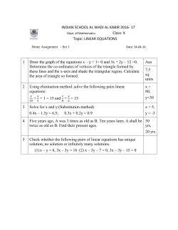 Pair of Linear Equations_Term-1