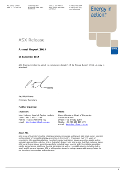 ASX Release