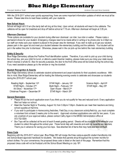 English - Blue Ridge ISD