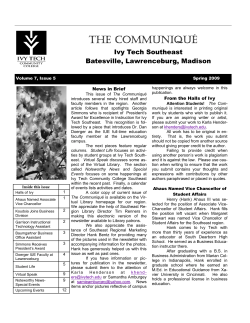 Spring 2009 - Ivy Tech Community College