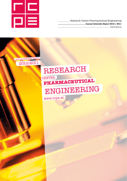 Annual Scientific Report 2010/2011