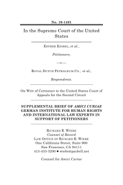 Amicus Curiae Brief - Deutsches Institut f&uuml;r Menschenrechte
