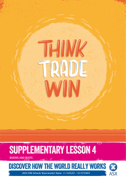 supplementary lesson 4 - Sharemarket Game