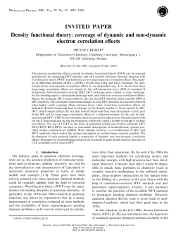 Density functional theory: coverage of dynamic and non