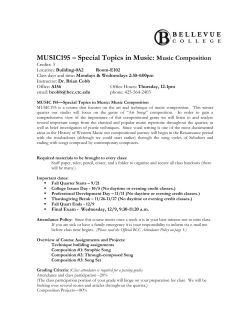 Syllabus - Bellevue College