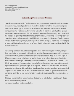 Subverting Preconceived Notions