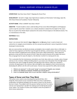 LESSON PLAN: How Does Sonar Work?