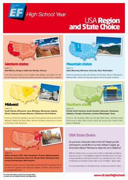 USA Region and State Choice