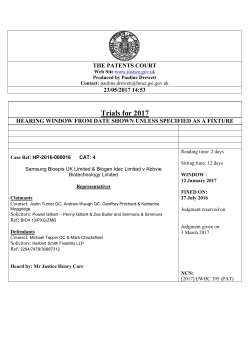 Patents court - Justice.gov.uk