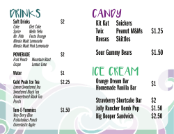 Menus - City of Garden City