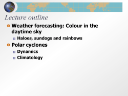 Lecture 21 - Climate Classification