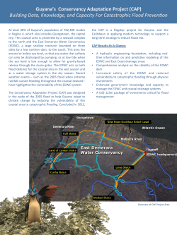 Guyana`s Conservancy Adapta on Project (CAP) Building Data