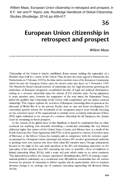 European Union citizenship in retrospect and