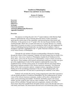 Stephan 2009 - Teachers Institute of Philadelphia