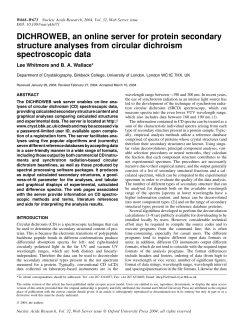 DICHROWEB, an online server for protein secondary structure