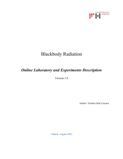 Documentation - Blackbody Radiation