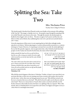 Splitting the Sea: Take Two