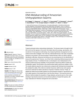 DNA metabarcoding of Amazonian ichthyoplankton