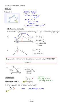 2.3 Part 2 Properties of Triangles