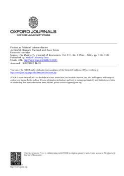 Parties as Political Intermediaries