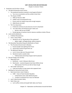 UNIT 5 REVOLUTION AND NATIONALISM Chapter 14, Section 5